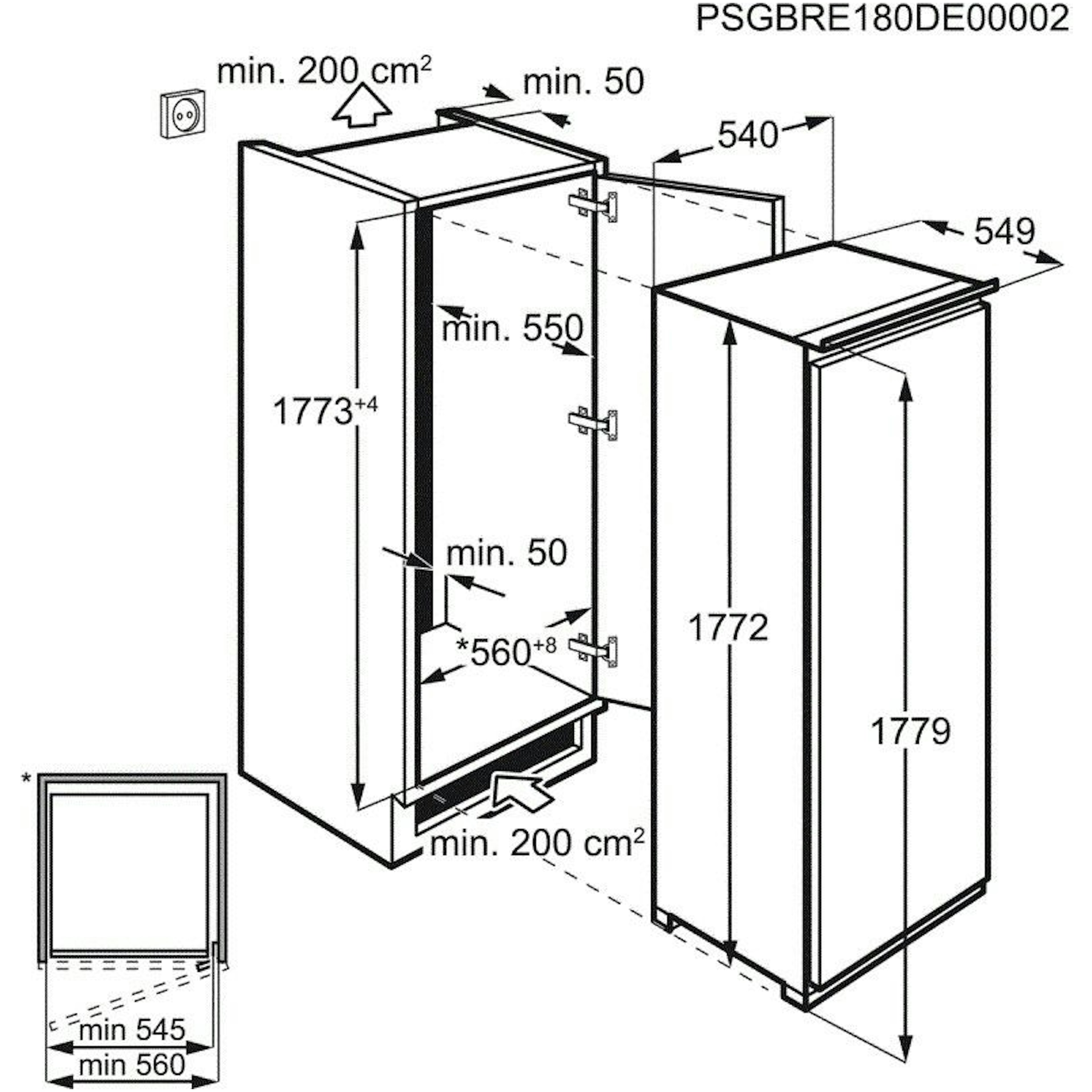 Zanussi koelkast inbouw ZEDN18FS1 afbeelding 4