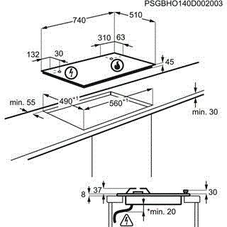 Zanussi kookplaat ZGO78530BA afbeelding 3