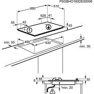 Zanussi kookplaat ZGO98520BA afbeelding 3