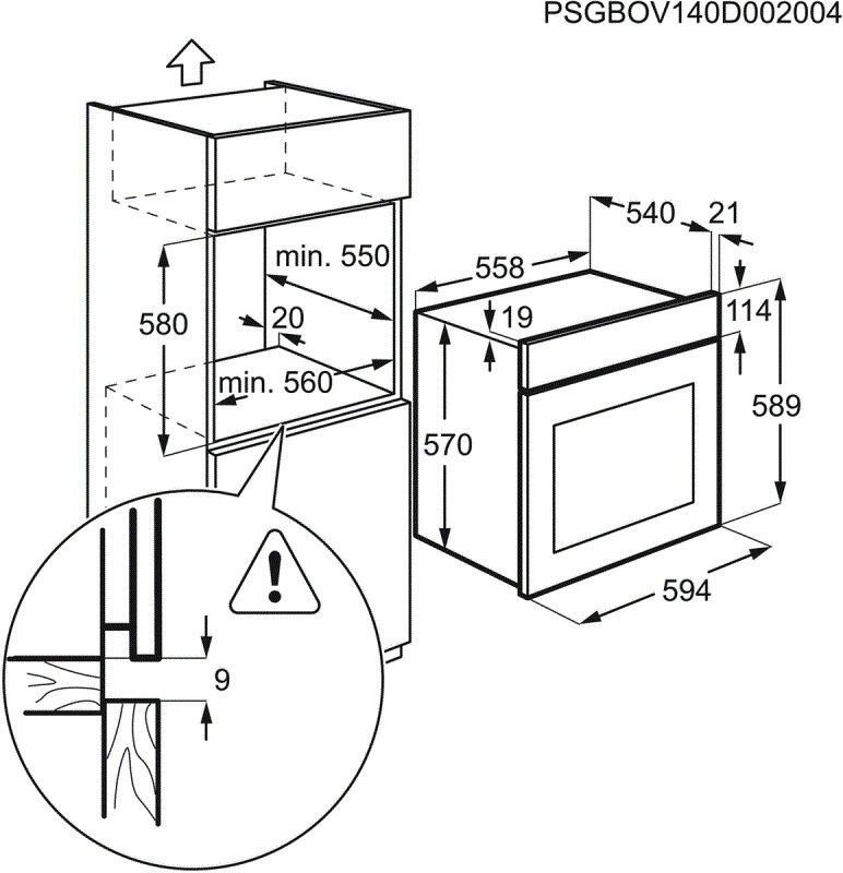 Zanussi oven inbouw ZOHNC0K1 afbeelding 4
