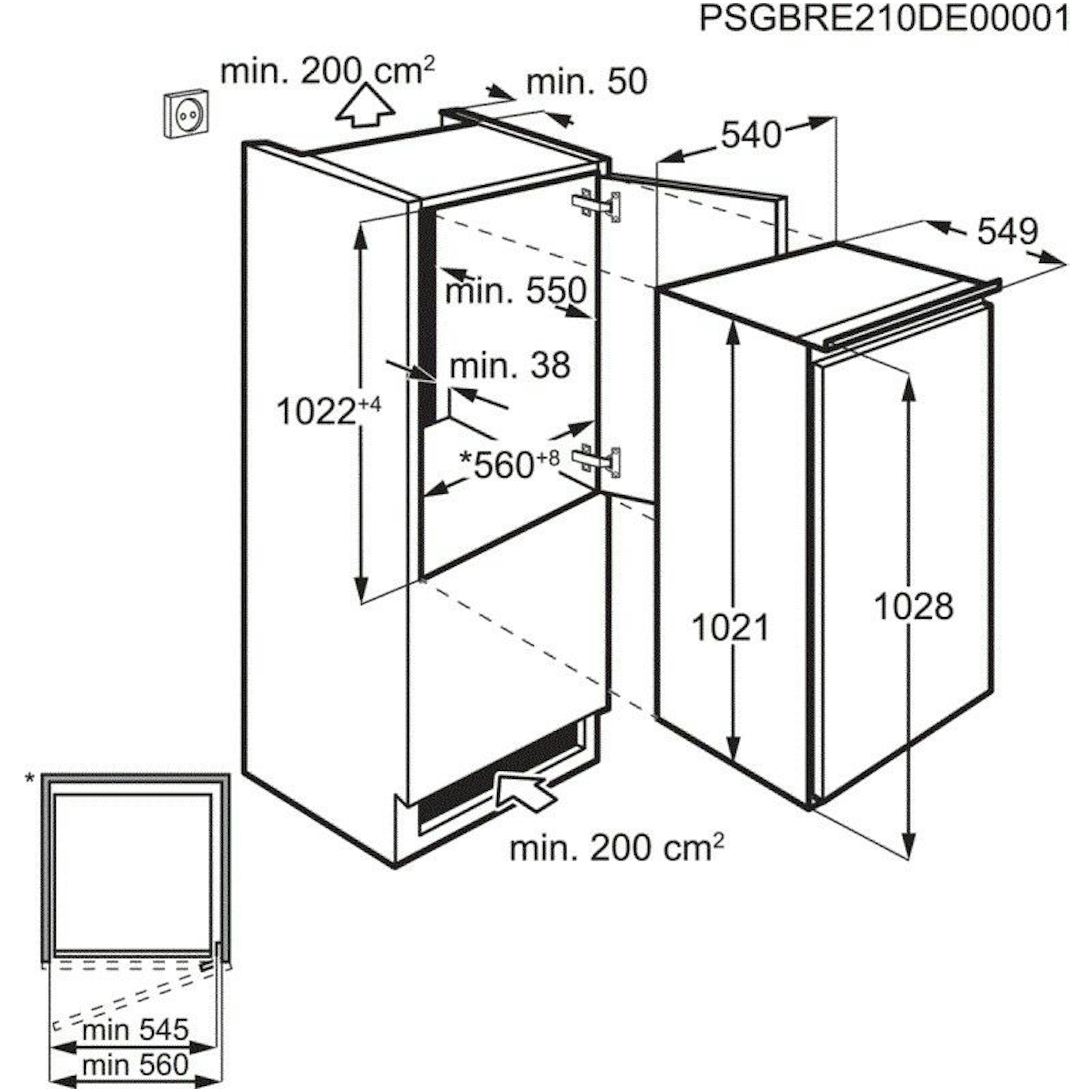 Zanussi koelkast inbouw ZRAN10FS1 afbeelding 4